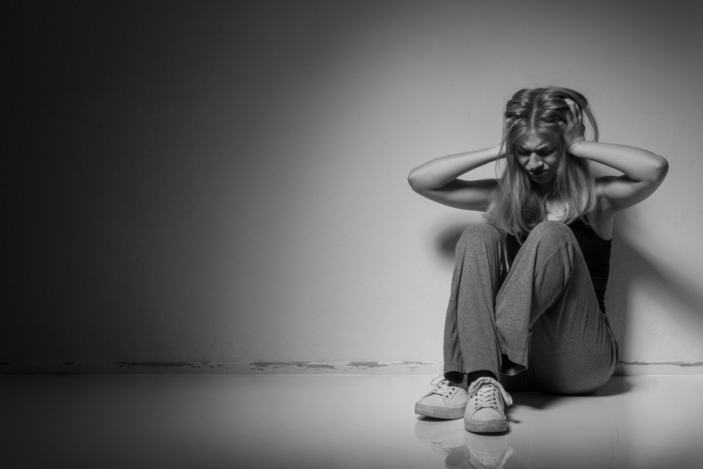 Womana despair crying